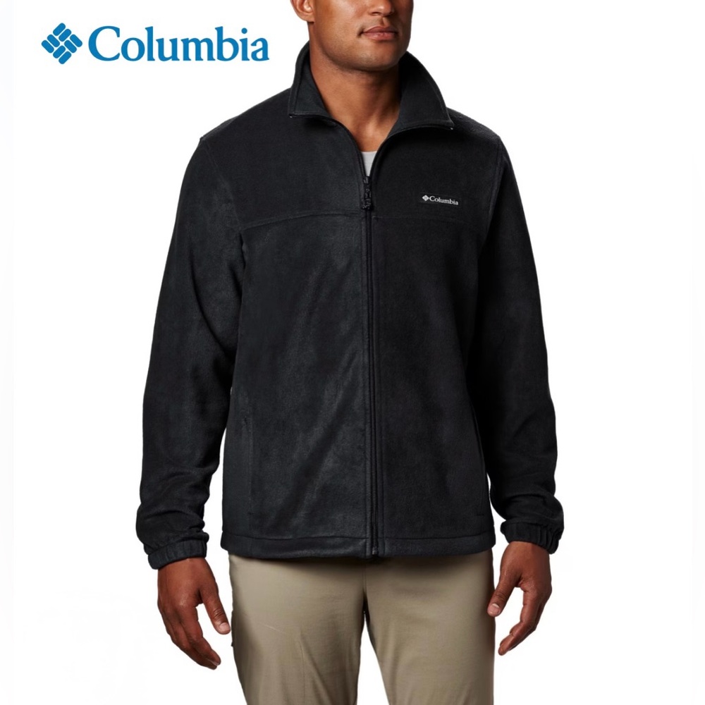 Columbia Men's Steen’s Mountain Full Zip Fleece Jacket Black Size XL
